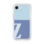 スリムプロテクションプレミアムケース［ オリジナル - initial two tone - Z blue ］