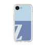 スリムプロテクションプレミアムケース［ オリジナル - initial two tone - Z blue ］