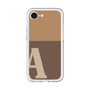 スリムプロテクションプレミアムケース［ オリジナル - initial two tone - A brown ］