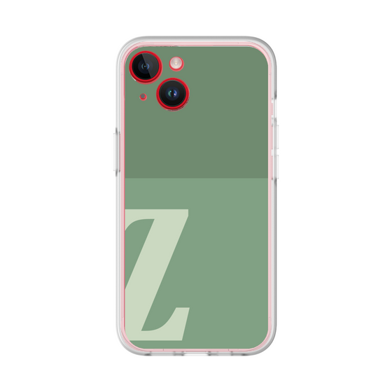 スリムプロテクションプレミアムケース［ オリジナル - initial two tone - Z green ］