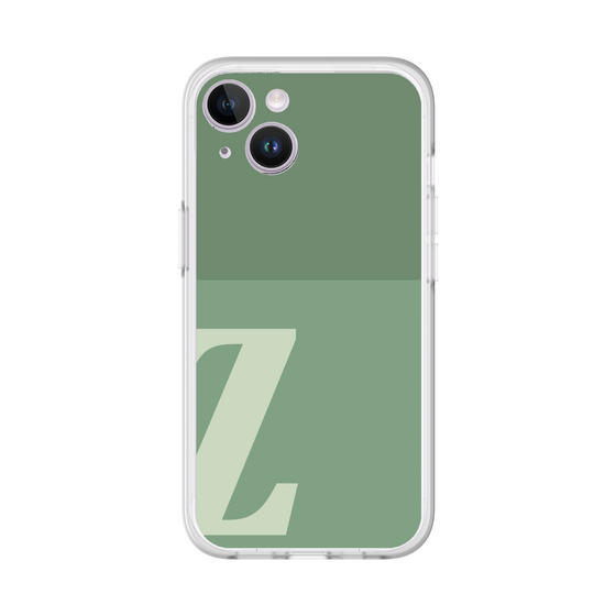 スリムプロテクションプレミアムケース［ オリジナル - initial two tone - Z green ］