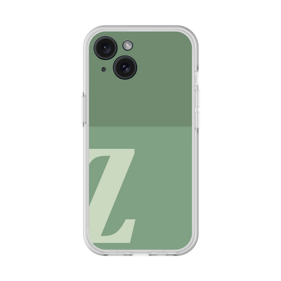 スリムプロテクションプレミアムケース［ オリジナル - initial two tone - Z green ］