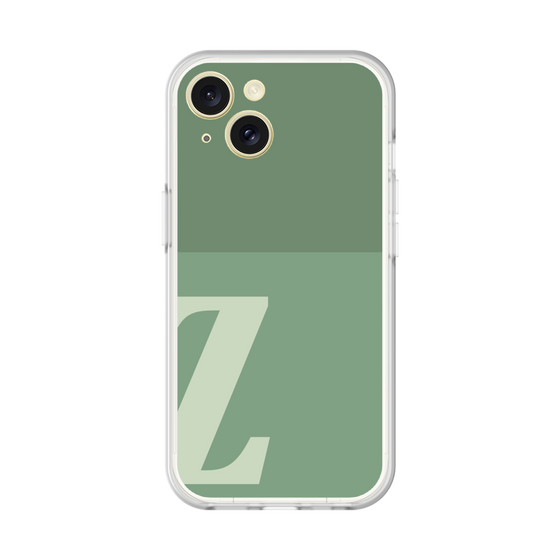 スリムプロテクションプレミアムケース［ オリジナル - initial two tone - Z green ］