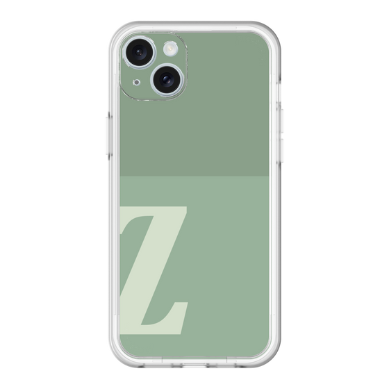スリムプロテクションプレミアムケース［ オリジナル - initial two tone - Z green ］