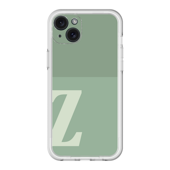スリムプロテクションプレミアムケース［ オリジナル - initial two tone - Z green ］