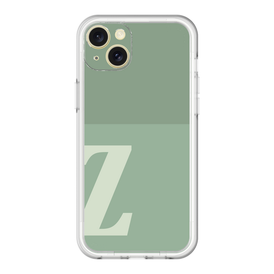 スリムプロテクションプレミアムケース［ オリジナル - initial two tone - Z green ］