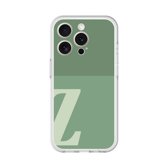 スリムプロテクションプレミアムケース［ オリジナル - initial two tone - Z green ］