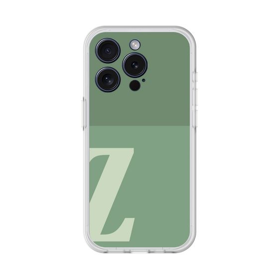 スリムプロテクションプレミアムケース［ オリジナル - initial two tone - Z green ］