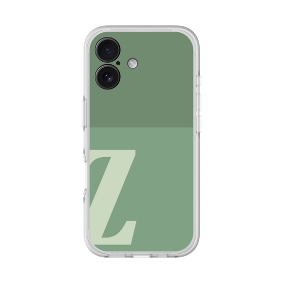 スリムプロテクションプレミアムケース［ オリジナル - initial two tone - Z green ］