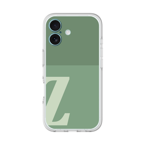 スリムプロテクションプレミアムケース［ オリジナル - initial two tone - Z green ］