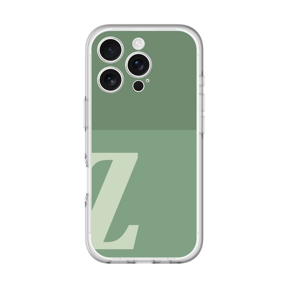 スリムプロテクションプレミアムケース［ オリジナル - initial two tone - Z green ］