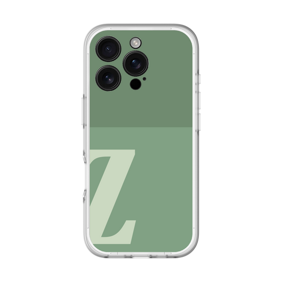 スリムプロテクションプレミアムケース［ オリジナル - initial two tone - Z green ］