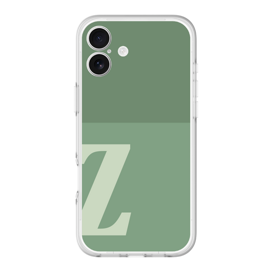 スリムプロテクションプレミアムケース［ オリジナル - initial two tone - Z green ］