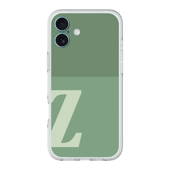 スリムプロテクションプレミアムケース［ オリジナル - initial two tone - Z green ］