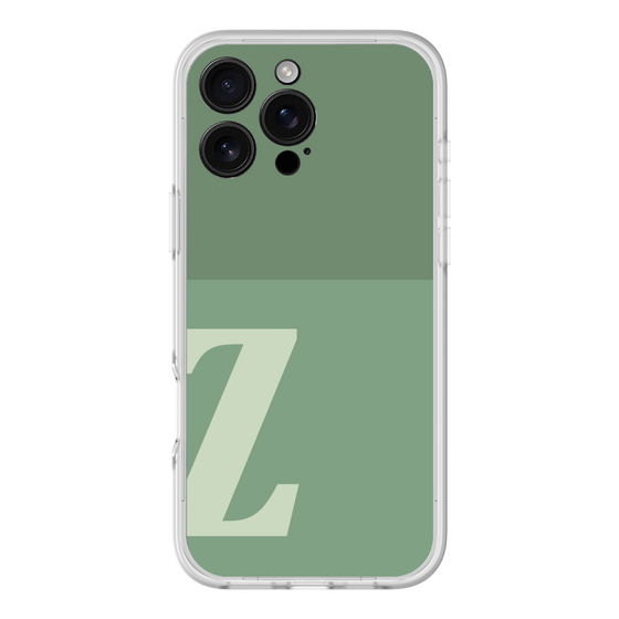 スリムプロテクションプレミアムケース［ オリジナル - initial two tone - Z green ］