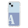スリムプロテクションプレミアムケース［ オリジナル - initial two tone - A blue ］