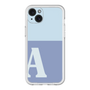 スリムプロテクションプレミアムケース［ オリジナル - initial two tone - A blue ］