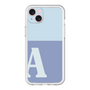 スリムプロテクションプレミアムケース［ オリジナル - initial two tone - A blue ］