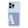 スリムプロテクションプレミアムケース［ オリジナル - initial two tone - A blue ］
