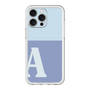 スリムプロテクションプレミアムケース［ オリジナル - initial two tone - A blue ］