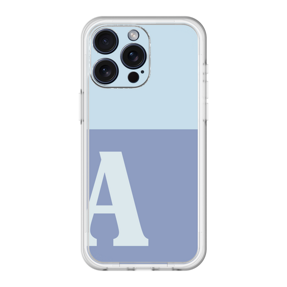 スリムプロテクションプレミアムケース［ オリジナル - initial two tone - A blue ］