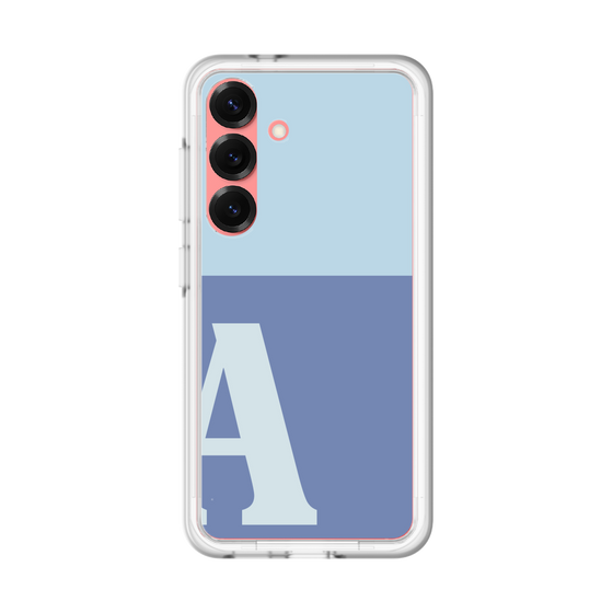 スリムプロテクションプレミアムケース［ オリジナル - initial two tone - A blue ］