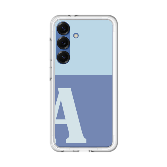 スリムプロテクションプレミアムケース［ オリジナル - initial two tone - A blue ］