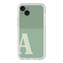 スリムプロテクションプレミアムケース［ オリジナル - initial two tone - A green ］