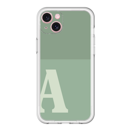 スリムプロテクションプレミアムケース［ オリジナル - initial two tone - A green ］