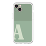 スリムプロテクションプレミアムケース［ オリジナル - initial two tone - A green ］