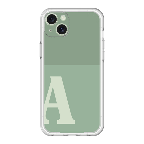 スリムプロテクションプレミアムケース［ オリジナル - initial two tone - A green ］