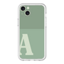 スリムプロテクションプレミアムケース［ オリジナル - initial two tone - A green ］