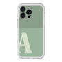 スリムプロテクションプレミアムケース［ オリジナル - initial two tone - A green ］