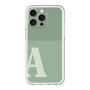 スリムプロテクションプレミアムケース［ オリジナル - initial two tone - A green ］