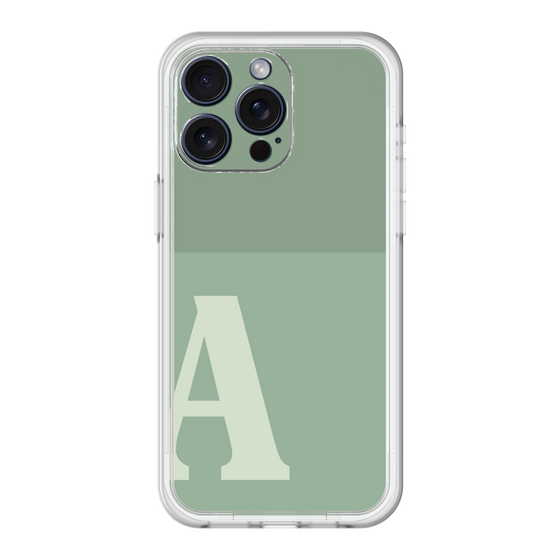 スリムプロテクションプレミアムケース［ オリジナル - initial two tone - A green ］