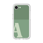 スリムプロテクションプレミアムケース［ オリジナル - initial two tone - A green ］