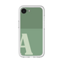 スリムプロテクションプレミアムケース［ オリジナル - initial two tone - A green ］