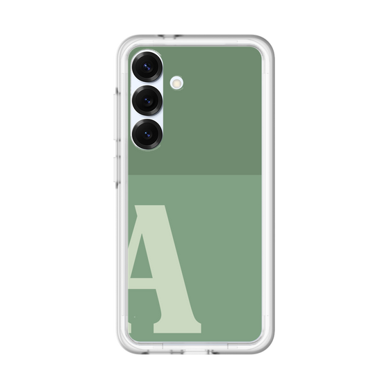 スリムプロテクションプレミアムケース［ オリジナル - initial two tone - A green ］