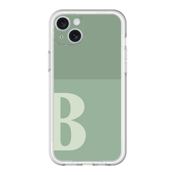 スリムプロテクションプレミアムケース［ オリジナル - initial two tone - B green ］
