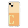 スリムプロテクションプレミアムケース［ オリジナル - initial two tone - C orange ］