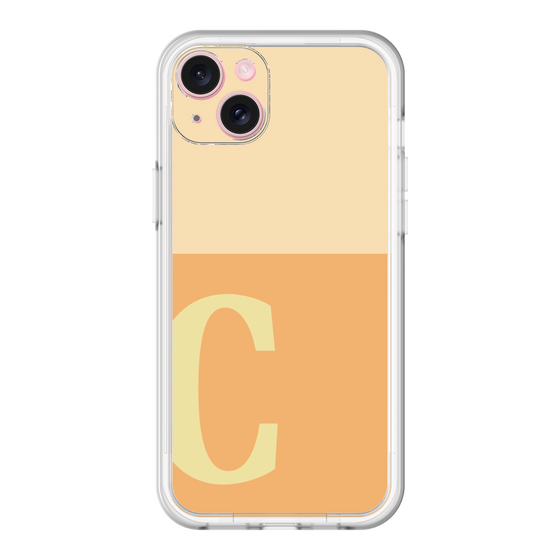 スリムプロテクションプレミアムケース［ オリジナル - initial two tone - C orange ］