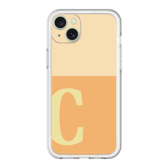 スリムプロテクションプレミアムケース［ オリジナル - initial two tone - C orange ］