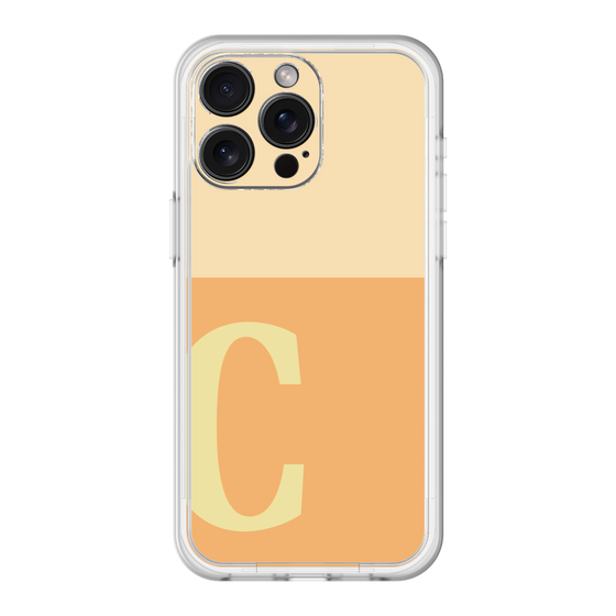 スリムプロテクションプレミアムケース［ オリジナル - initial two tone - C orange ］