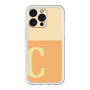 スリムプロテクションプレミアムケース［ オリジナル - initial two tone - C orange ］