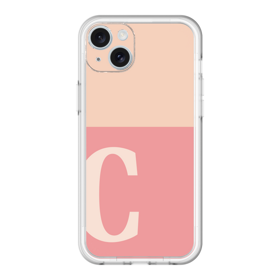 スリムプロテクションプレミアムケース［ オリジナル - initial two tone - C pink ］