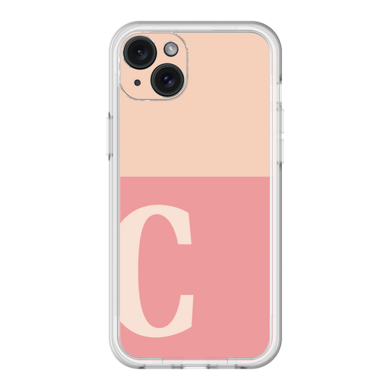 スリムプロテクションプレミアムケース［ オリジナル - initial two tone - C pink ］