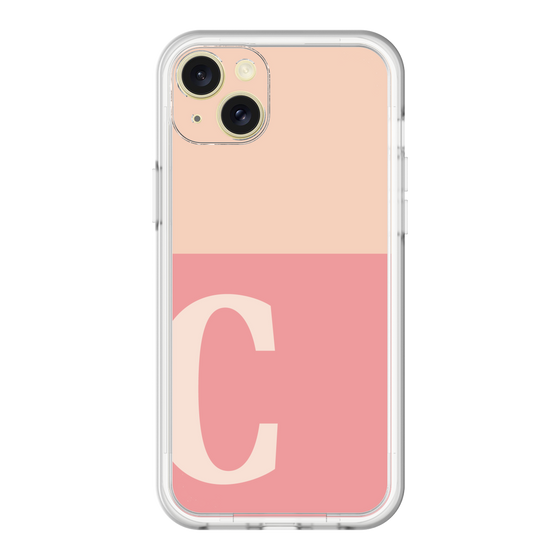 スリムプロテクションプレミアムケース［ オリジナル - initial two tone - C pink ］