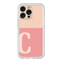スリムプロテクションプレミアムケース［ オリジナル - initial two tone - C pink ］