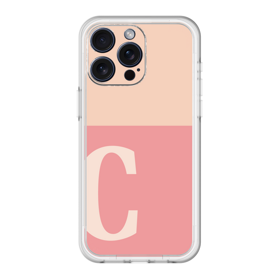 スリムプロテクションプレミアムケース［ オリジナル - initial two tone - C pink ］
