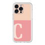 スリムプロテクションプレミアムケース［ オリジナル - initial two tone - C pink ］